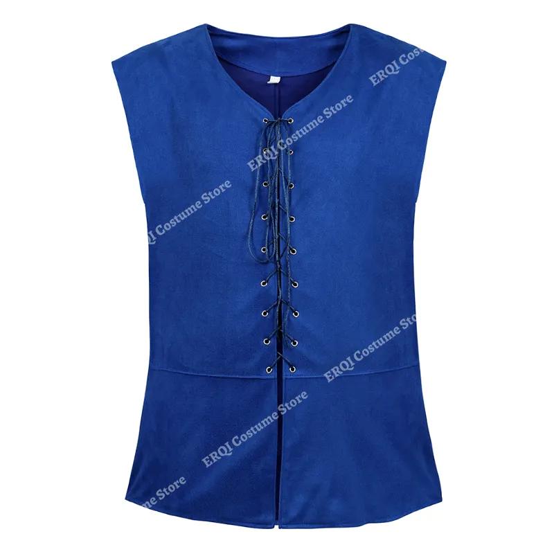 Mens Faux Leather Pirate Vest Medieval Womens Blue Waistcoat For Cosplay Chevalier Costume Renaissance Plus Size Available In Brown Black And Blue From Homepro11 37.29 DHgate.Com