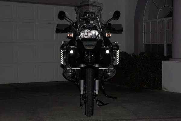 Black Doves Reflective stickers for touratech side pockets aluminum white silver