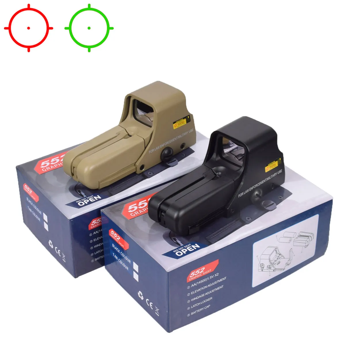 Holo Graphisches Visier Der Serie 553 Optischer Reflex Grüner
