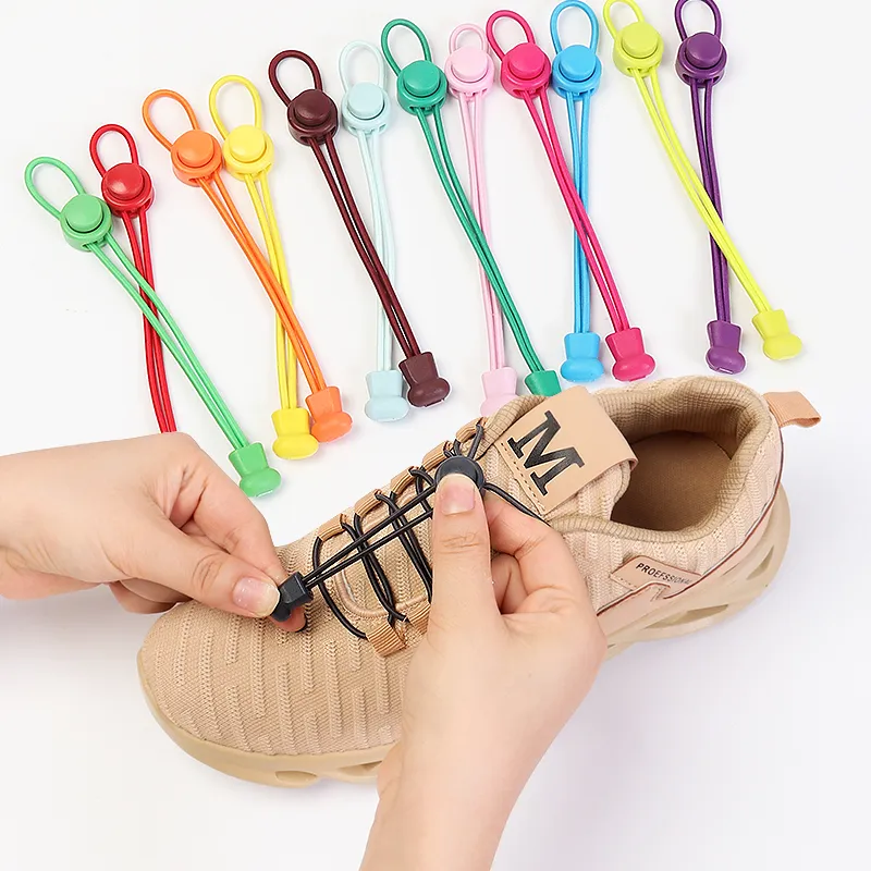Spring Lock Round Elastic Shoelaces For Men And Womens Sport Shoe Laces No Tie Snap Buckle Quick Release Ideal For Sneakers And Lazy Days From Homepro16 3.03 DHgate.Com