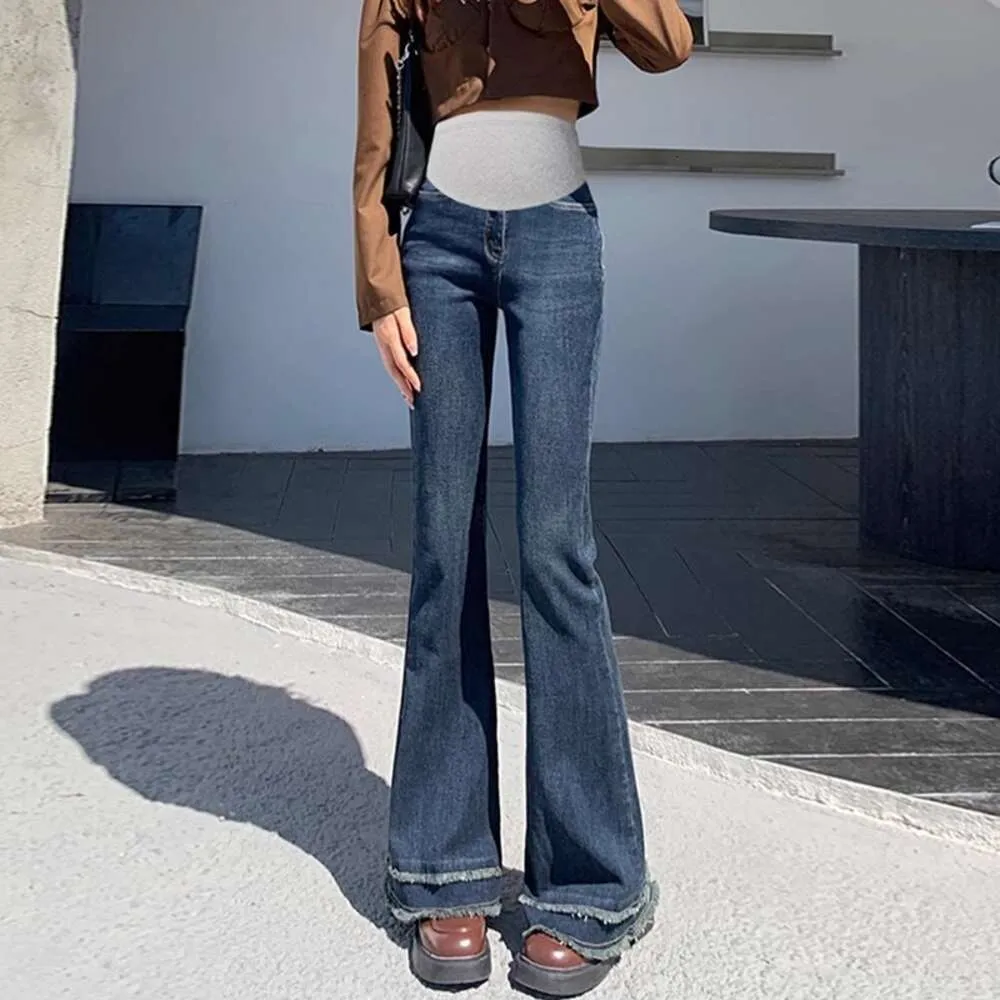 Maternity Bootcut Jeans Stylish Plus Size Pregnancy Clothing