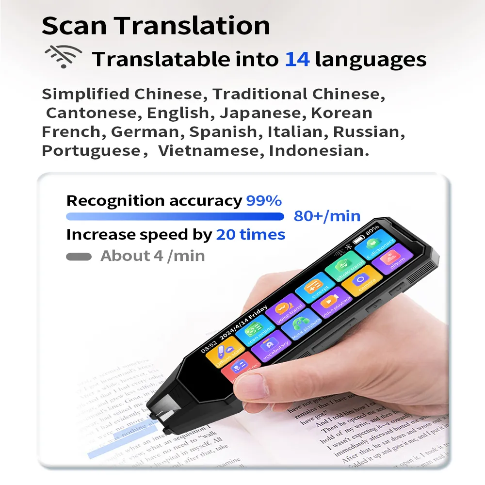 Smart Instant Language Translator Device With 2.4 Inch Touchscreen 75 - View #10