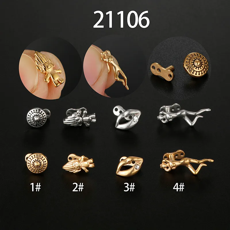 Surgical Steel Micro Dermal Anchor 14g Skin Drivers For Top Piercing And Implant Cute Vertical Labret Jewelry From Homepro17 4.06 DHgate.Com