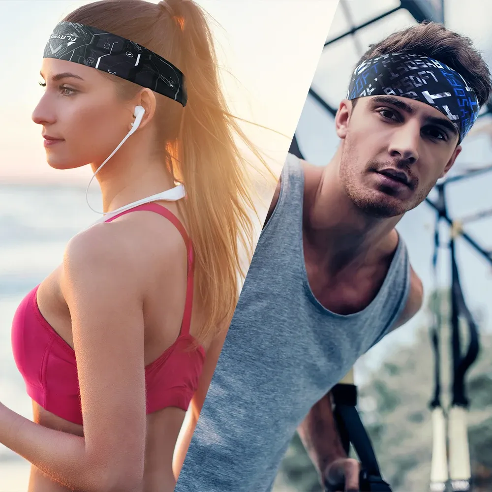 2 Pcs Sweat Bands Headband En Woen,Sport Head Band Headbands For