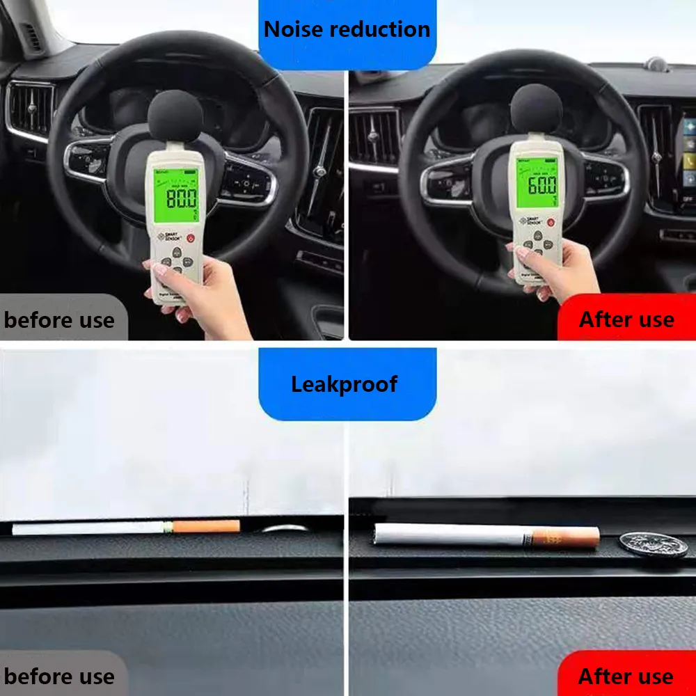 Car Dashboard Seal Strip,1.6M/5.24ft Rubber Car Windshield