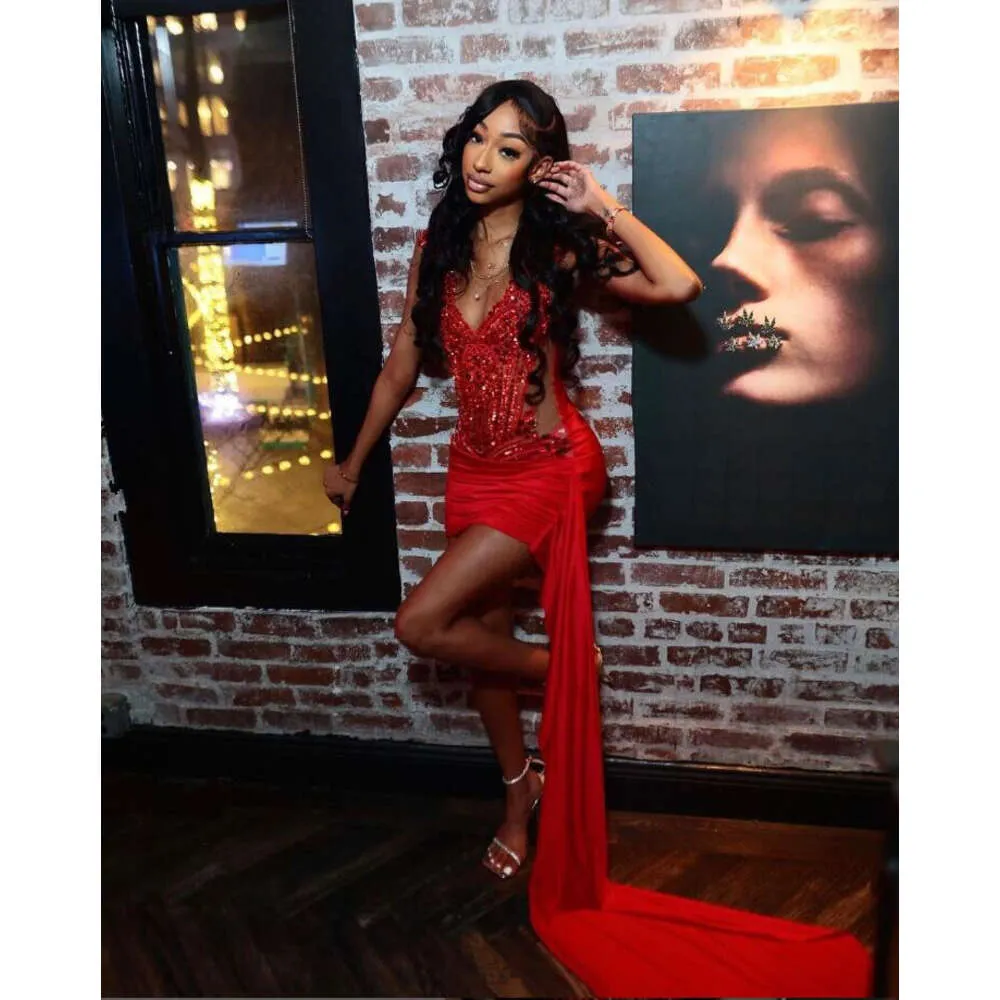 red sequin maxi dress Red Sequin Maxi Dress Elegant Prom – GlowEllevia