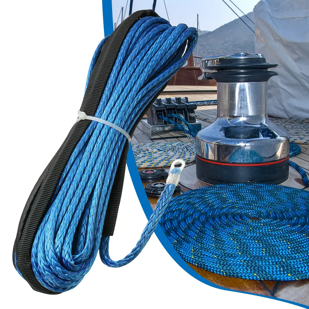 Toink Rope Winch Rope 7700LBs Synthetic Towing Rope for ATV UTV Off-Road Vehicle ...