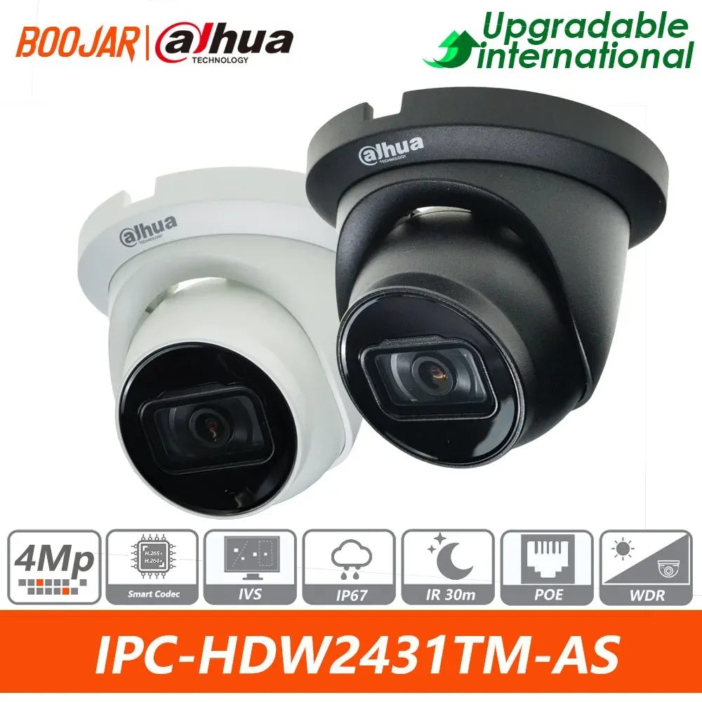 Dahua Wizsense IPC-HDW2441TM-S 4MP PoE IP Camera – Built-in Mic, IR Up To 30m, Outdoor/Indoor Dome
