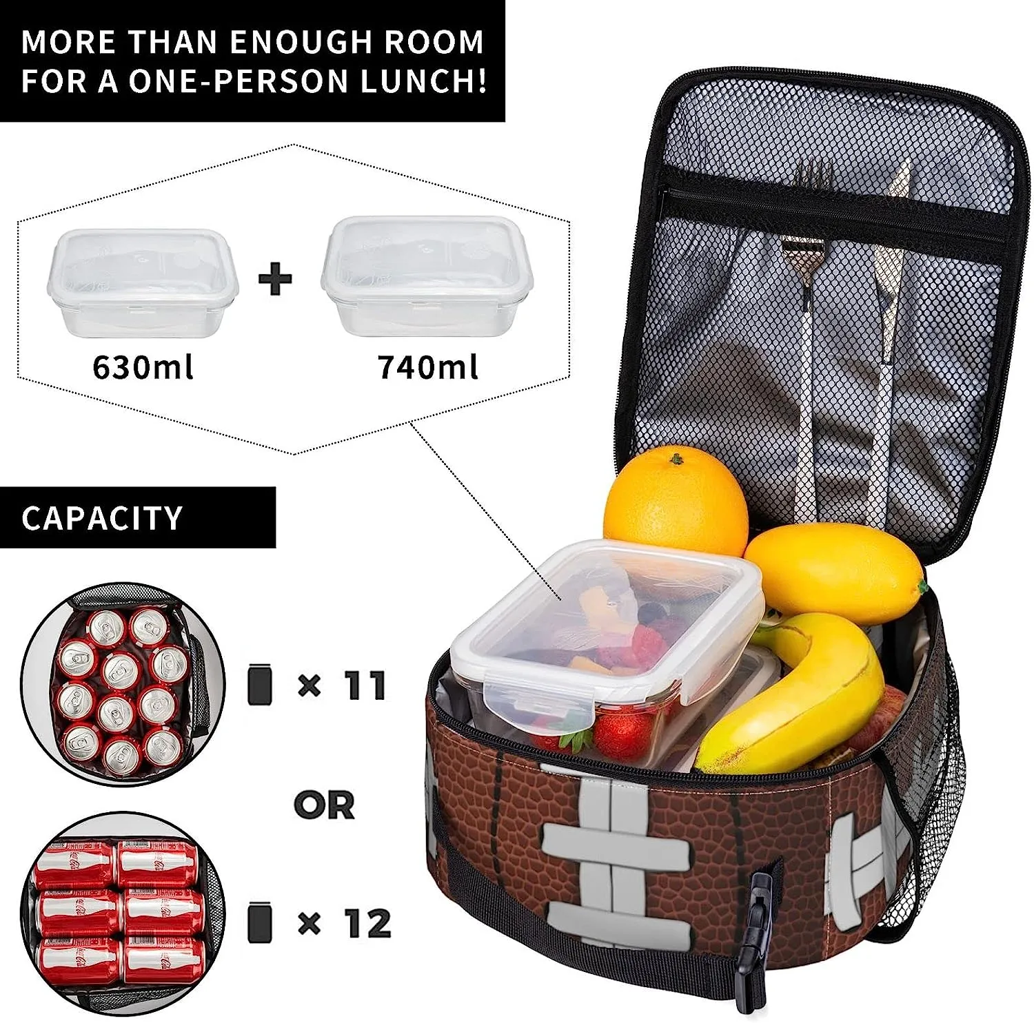 Boys football lunch bag best sale