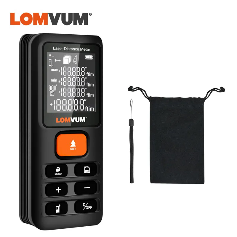 Handheldf Leveler Laser Level Measuring Tape Digital Range Finder: 70m/120m Handheld ...
