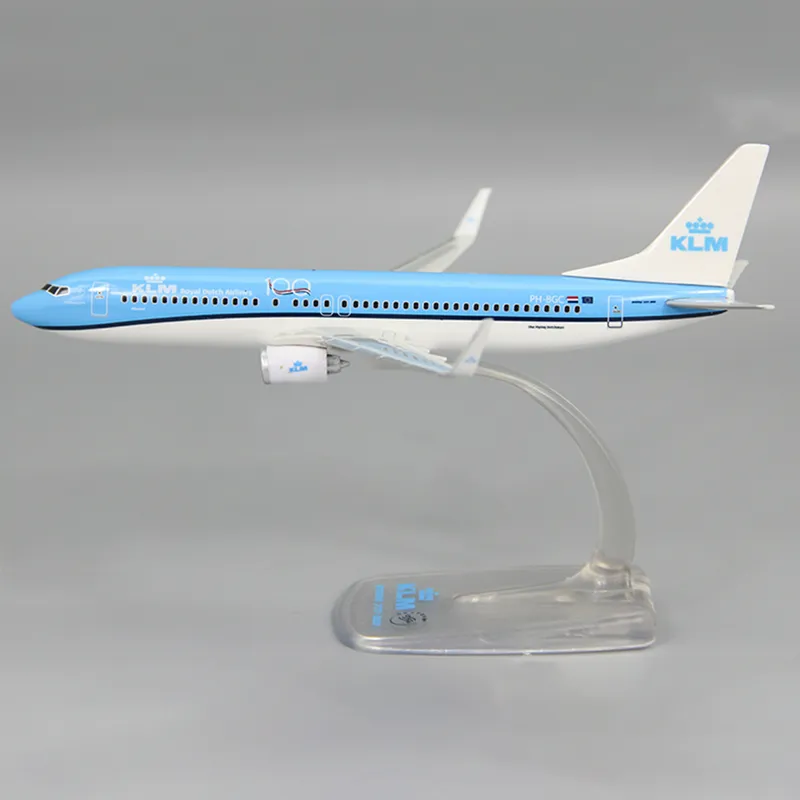 1:200 Scale B737-800 ABS Plastic Airplane Model Toy for KLM