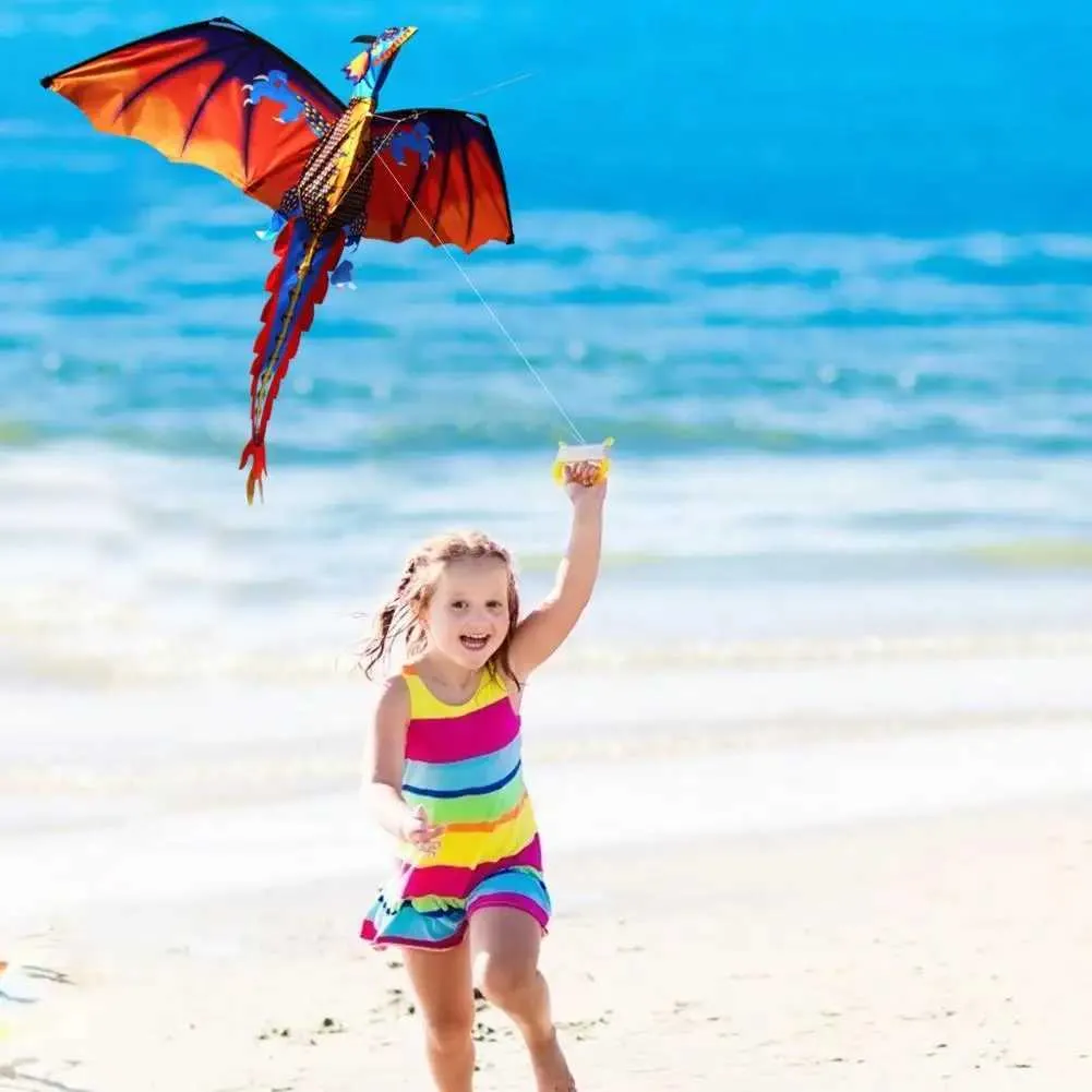 AQUILONE ARCOBALENO GIOCO ESTERNO SPIAGGIA FACILE DA PILOTARE VARI COLORI 110X90