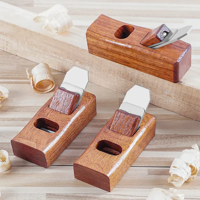 400mm Woodworking Hand Plane - Teak Wood & Manganese Steel Blade For Wood Trimming & Smoothing
