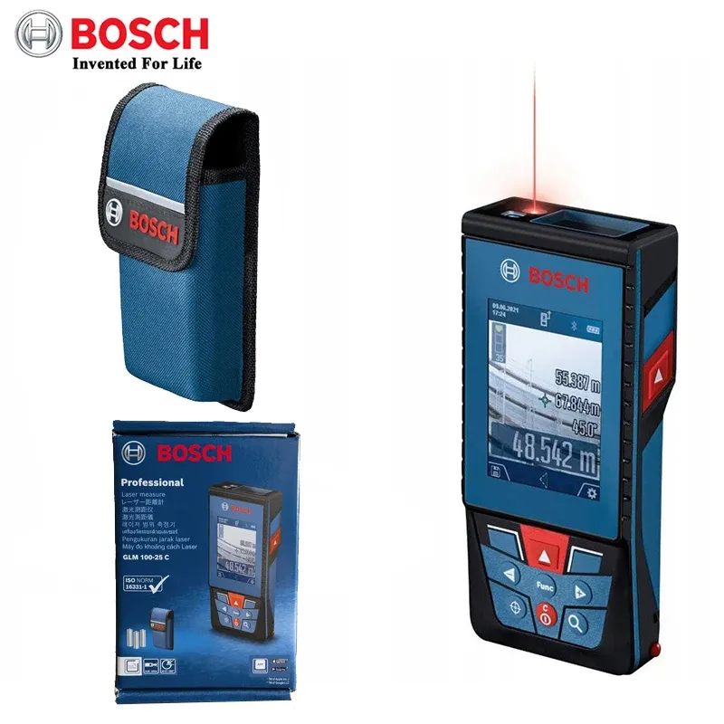 Bosch Bluetooth Laser Rangefinder 100m Range, GLM 100 25 C 