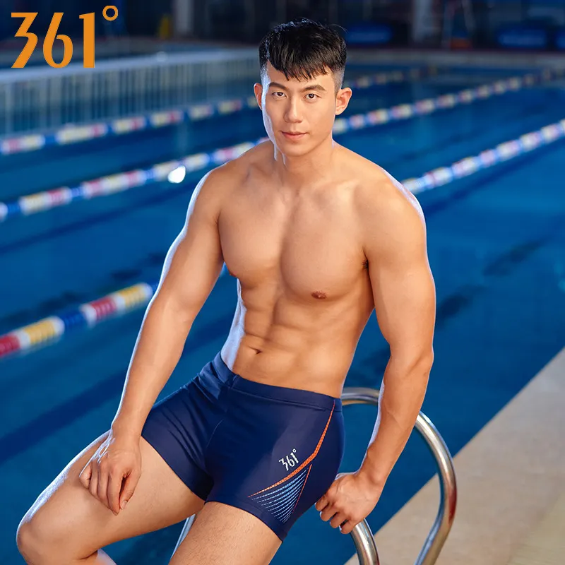 361 Men Swim Trunks Plus Size Quick Dry Polyester Spandex Swimming
