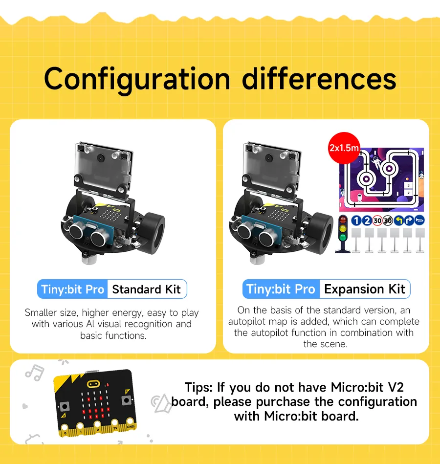 Smart AI Visual Target Nail Robot Car With K210 Module Microbit For ...