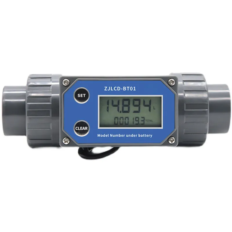 Turbine Flow Meter Electronic LCD Digital Display Flowmeter DN25-80 ...