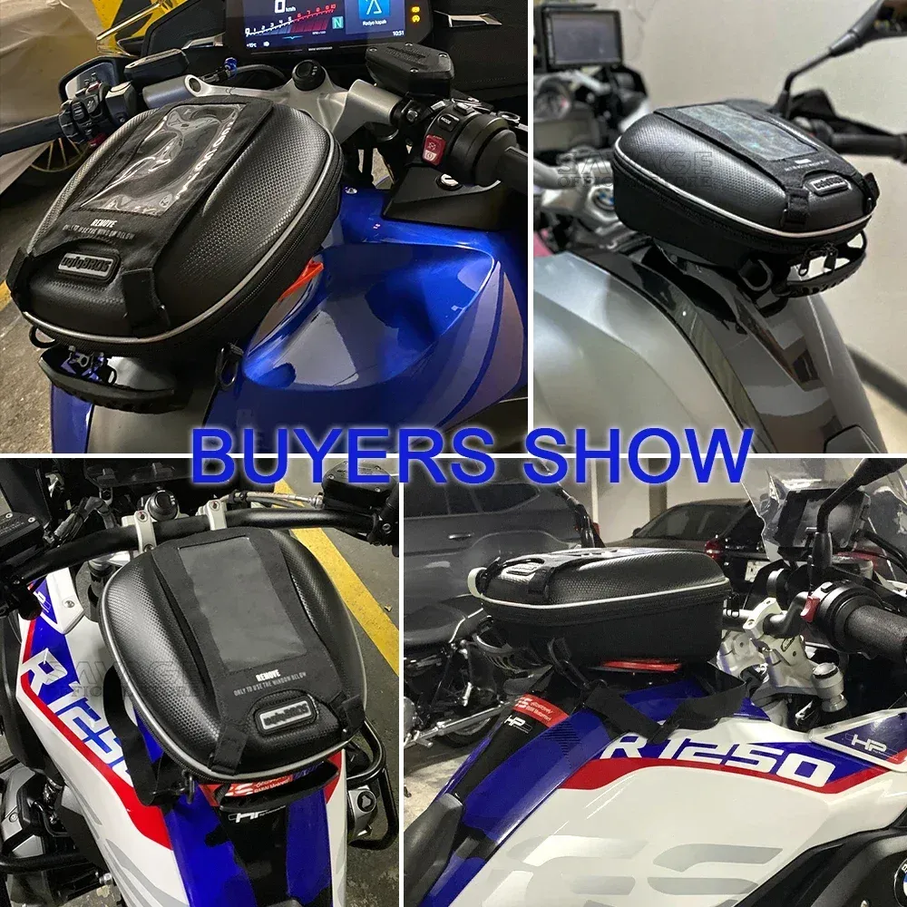 DHgate 2024 Waterproof Motorcycle Tank Bag with Tanklock System Expandable for BMW R1250GS R1200GS S1000XR F850GS R 1200 RT R 1250 GS ADV F750 F900 XR Automobiles Motorcycles