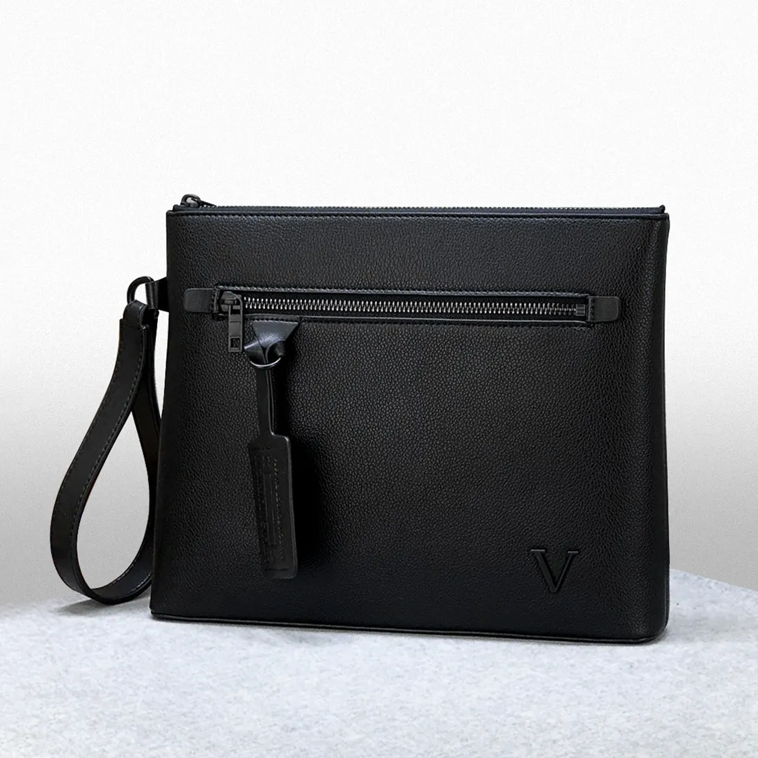 Designer black clutch bag sale discount