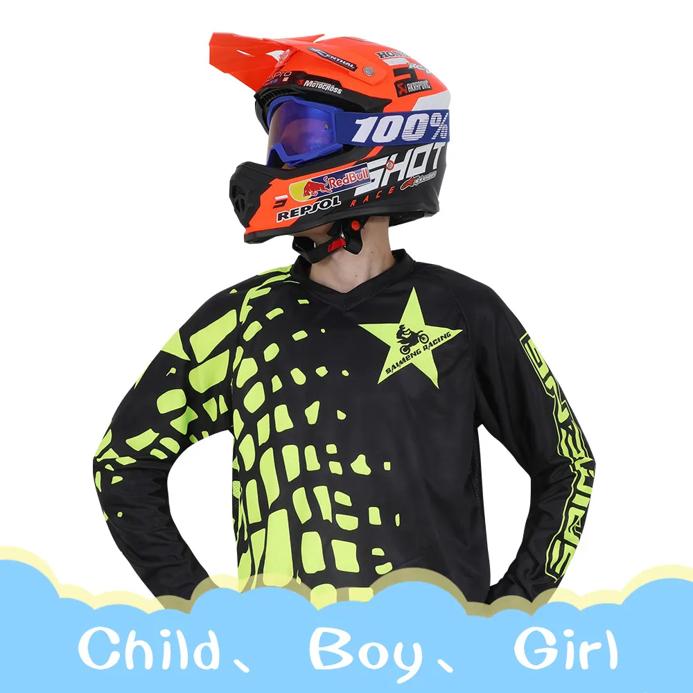 Kids motorbike jersey on sale