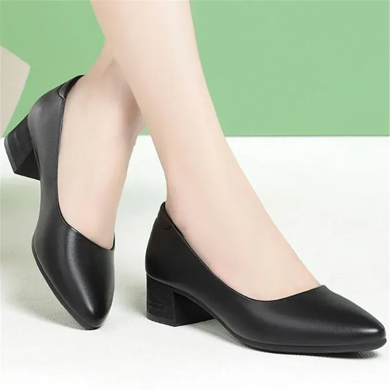 Comfortable Genuine Leather Wedge Ladies Shoes For Women Mid Heel Ideal For Office And Casual Wear Available In 8 Models From Ddmyhome 47.45 DHgate.Com