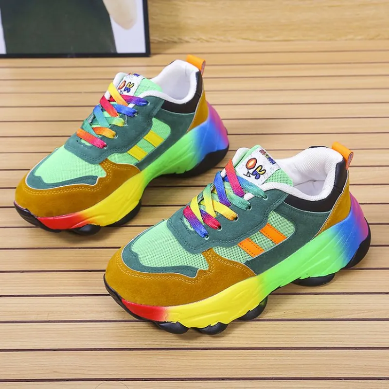 Hot Sale Running Footwear Women Sneakers Spring Autumn Outdoor Sports Shoes Multicolor Leisure Comfortable Frenulum Plus Size 43