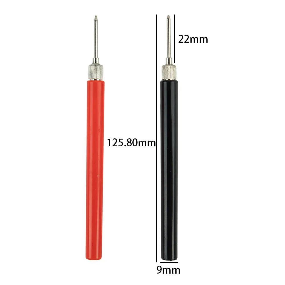 2-Pack Insulated Spring Tip Test Probes | 128mm Electrical Multimeter ...
