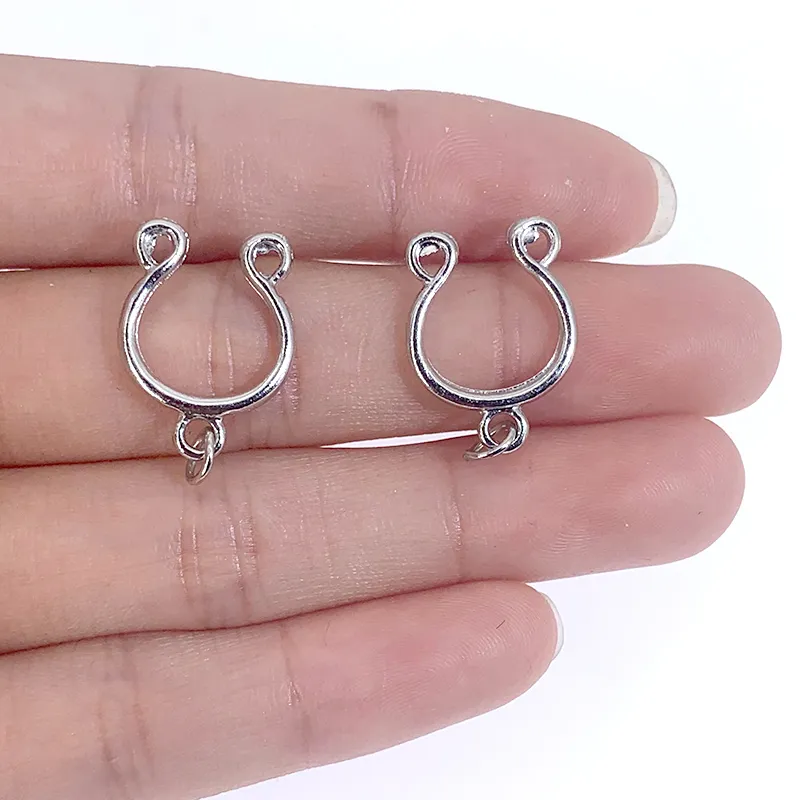 DHgate U Shaped Fake Nipple Rings for Women 10 Pack Non Piercing Nipple Shields DIY Body Jewelry Jewelry