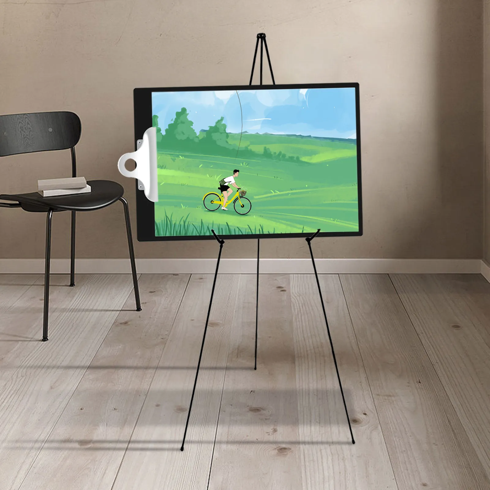 Chevalet De Bureau En Bois Massif - Support Réglable Pour Tableaux, Peintures, Cadres Photo 29.5x21 Cm - 3