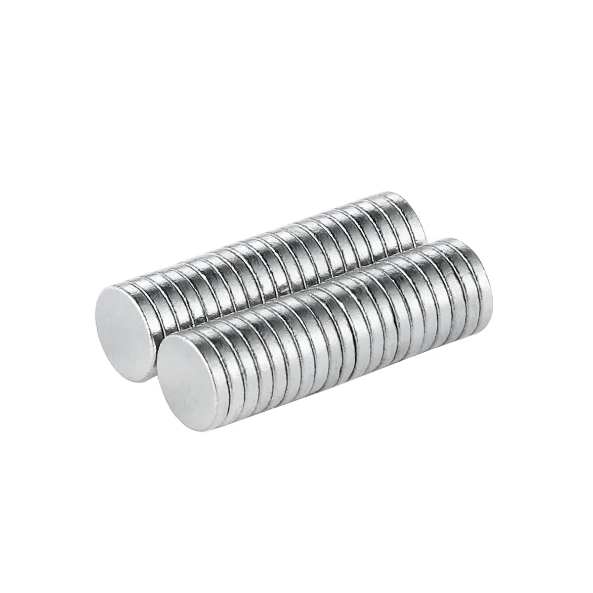 N50 Super Strong Neodymium Magnets – Block With Round Hole, Rare Earth, Silver