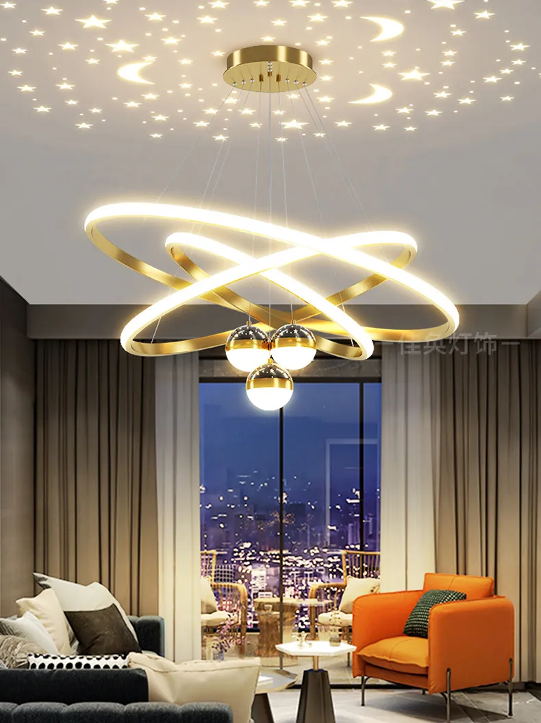 Ring led chandelier sale