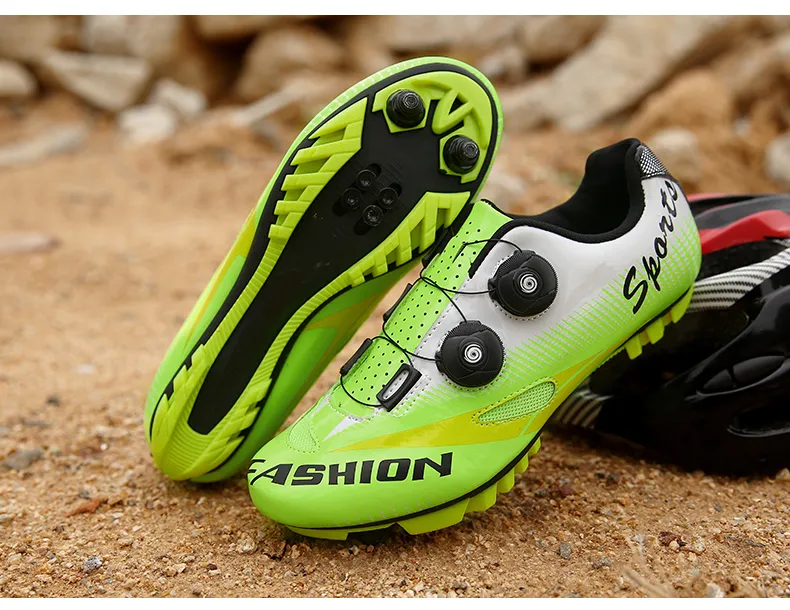 Lime green cycling shoes deals