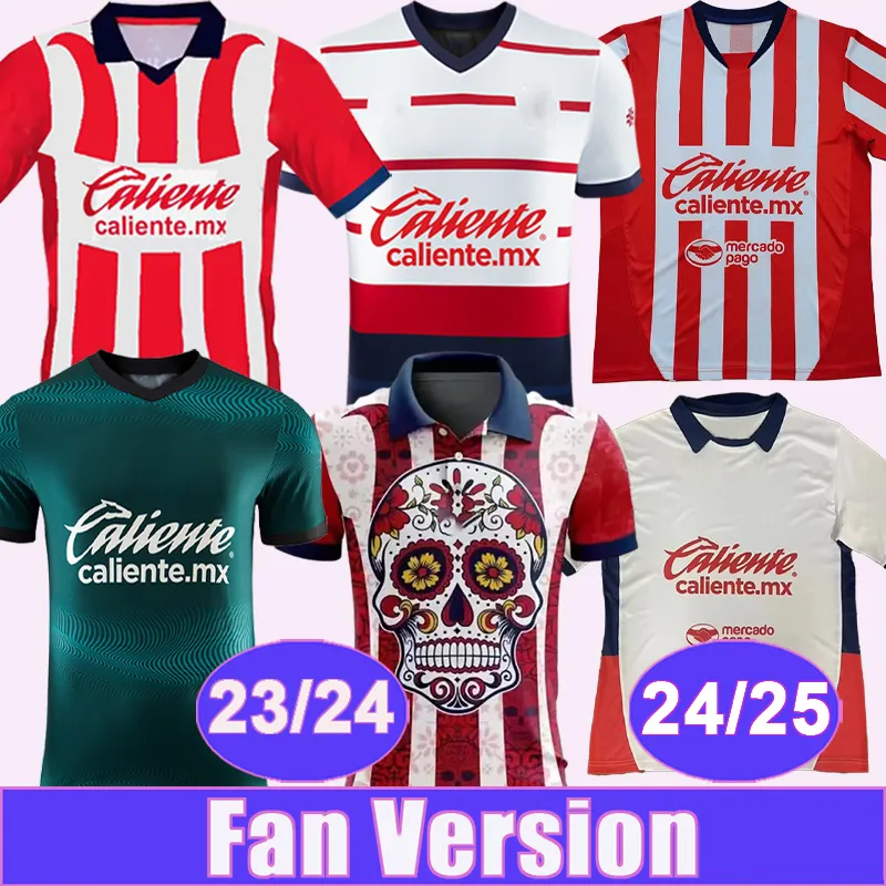 Camisetas de Futbol Chivas 23 24 para Hombre Local Visitante Tercera Edicion Especial