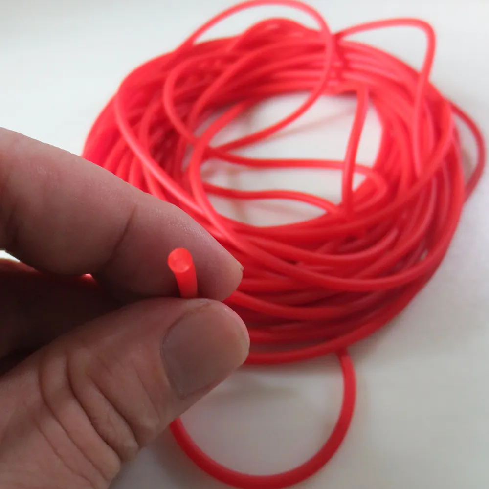 10 Meters Elastic Solid Rubber Fishing Line Diameter 2-6mm Retractable ...