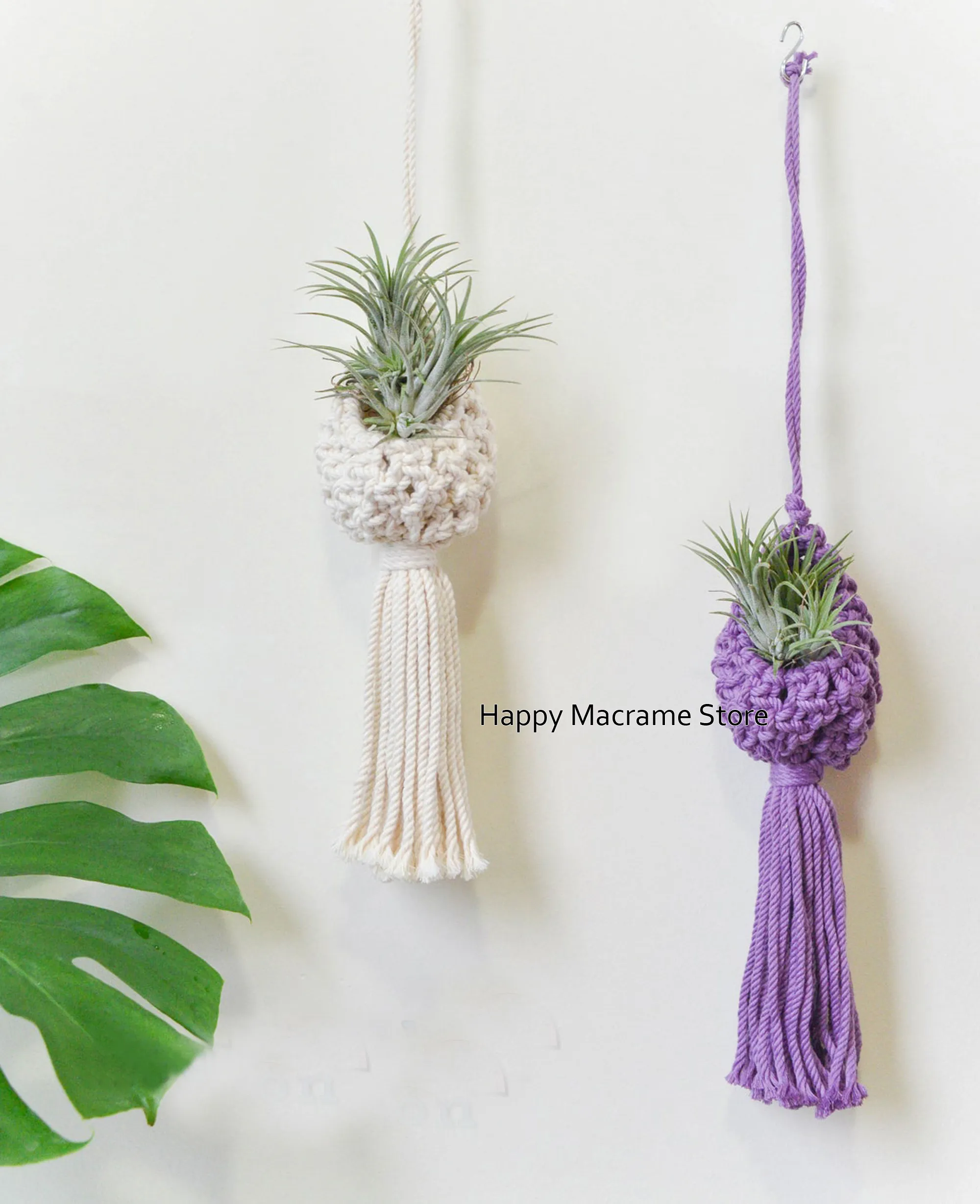 Set Colorful Boho Macrame Air Plant Holder Wood Kitchen Storage Plant Hanger  Flowerpot Net Bag from Dhgate Manual shovel - price 46.15