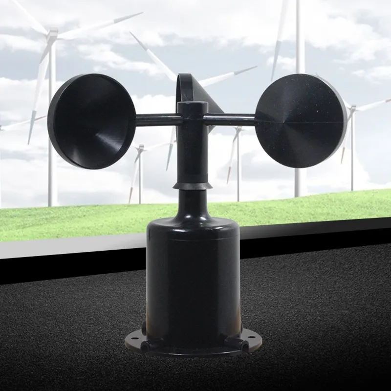 Three Cups Wind Speeds Sensor Anemometer Environment Output Pulse Type Anemometers 0 70 M S