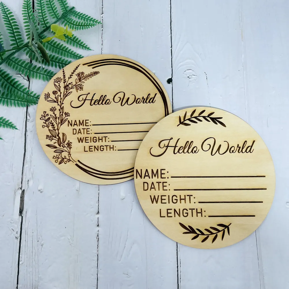 Newborn Announcement Wood Sign Birth Announcement Stats Sign Milestone ...