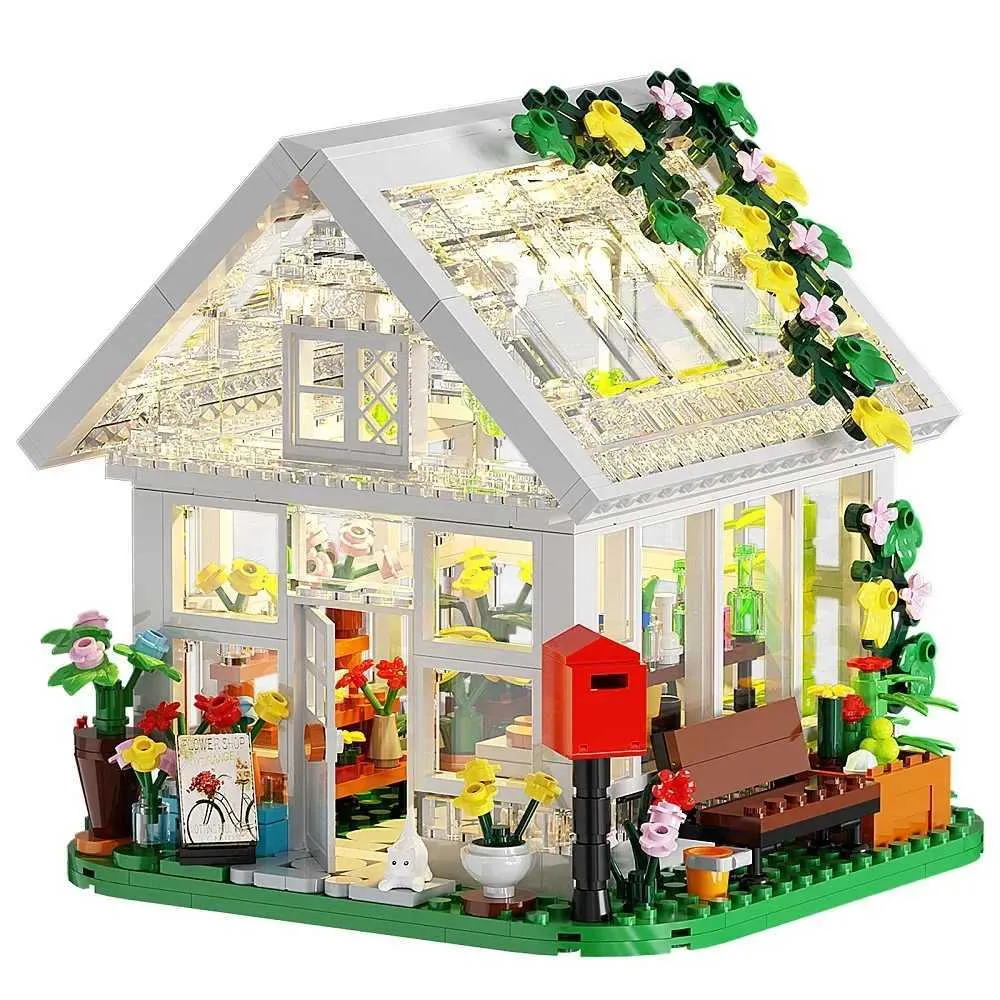JUCYJULY Mini Blocs de Construction Maison dans l'arbre aux Fleurs de Cerisier, 1149 pièces Sakura Set de Briques de Construction DIY, MOC Architecture Décoration Jouet Cadeaux pour Adulte
