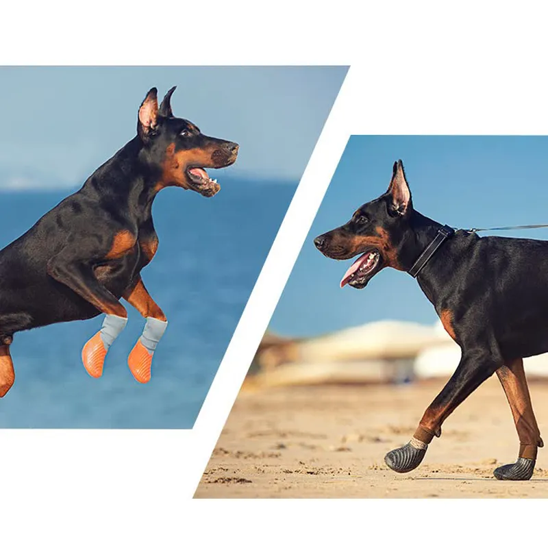 Pets At Home Dog Shoes For Hot Pavement - Breathable Anti-Slip Boots For Small Medium Large Dogs Paw Protector For Summer