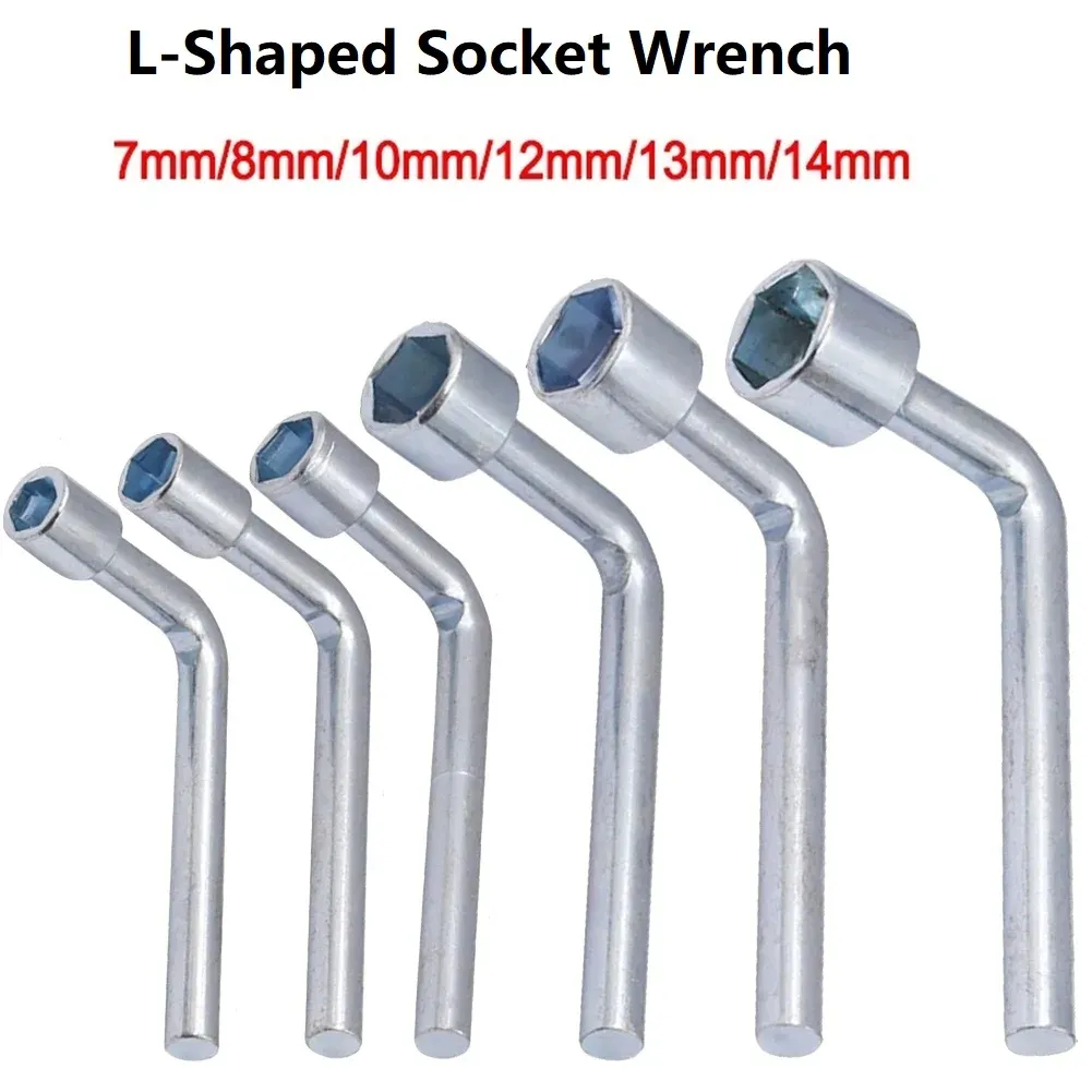 HARFINGTON L Shaped Angled Hex Socket Wrench 7mm High Carbon Steel Double Ended Metric 6 Point Tubular Socket Spanner For General Repairing Pipeline Bicycle Car Maintenance - View #12