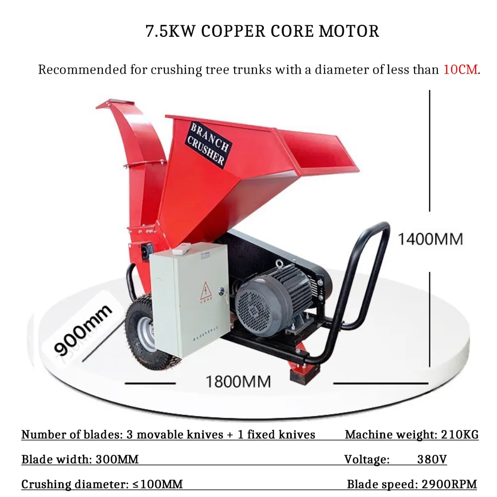 Garden Tree Branch Chipper Shredder Electric, Diesel & Gasoline Wood ...