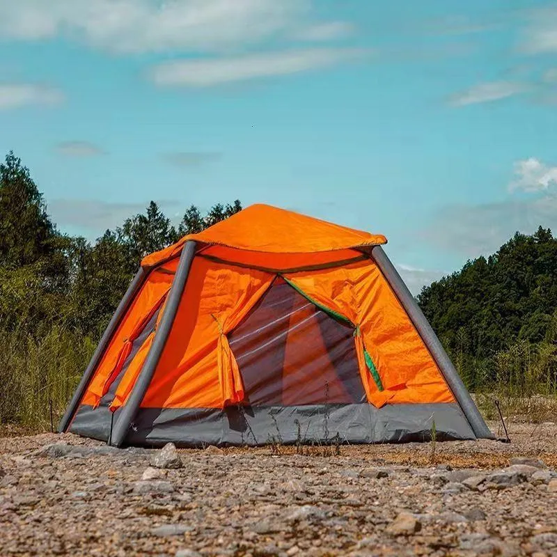 Automatic Green 3-4 Person Waterproof Inflatable Camping Tent for