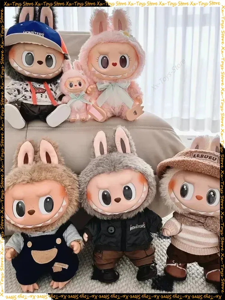 Labubu Monsters Movable Joint Action Figure 6 in Cartoon Decor Toy