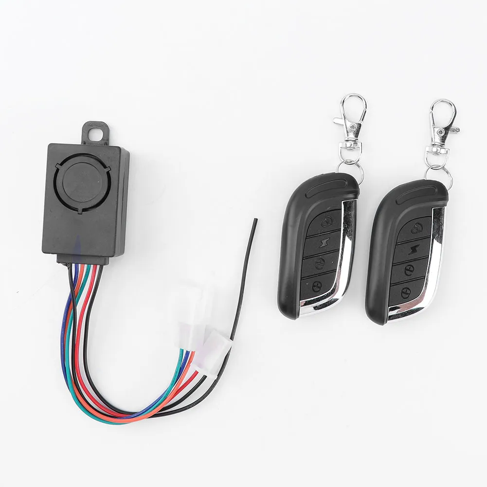 electric bicycle alarm system 113dB Anti-Theft Bike with Remote Waterproof Wireless Vibration Alarm for Bicycle, Scooter & Motorcycle theft function Fosmon 113db Bike Alarm with