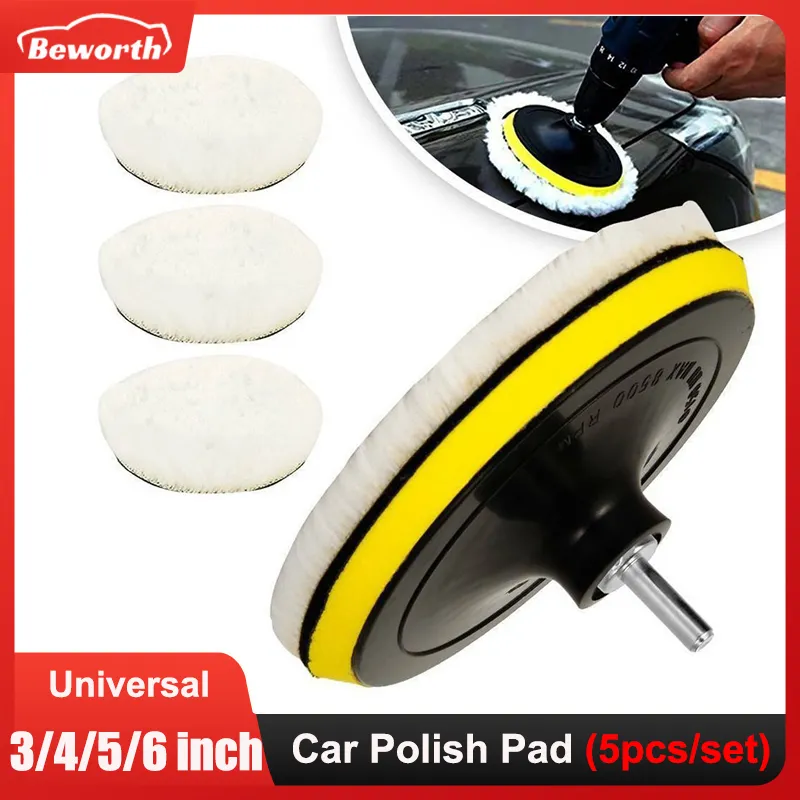 Local Stock In US -5PCS Polishing Pads 5 Inch Car Waxing Polish Foam Kit Buffer Polisher Buffing Wheel - Foto 7