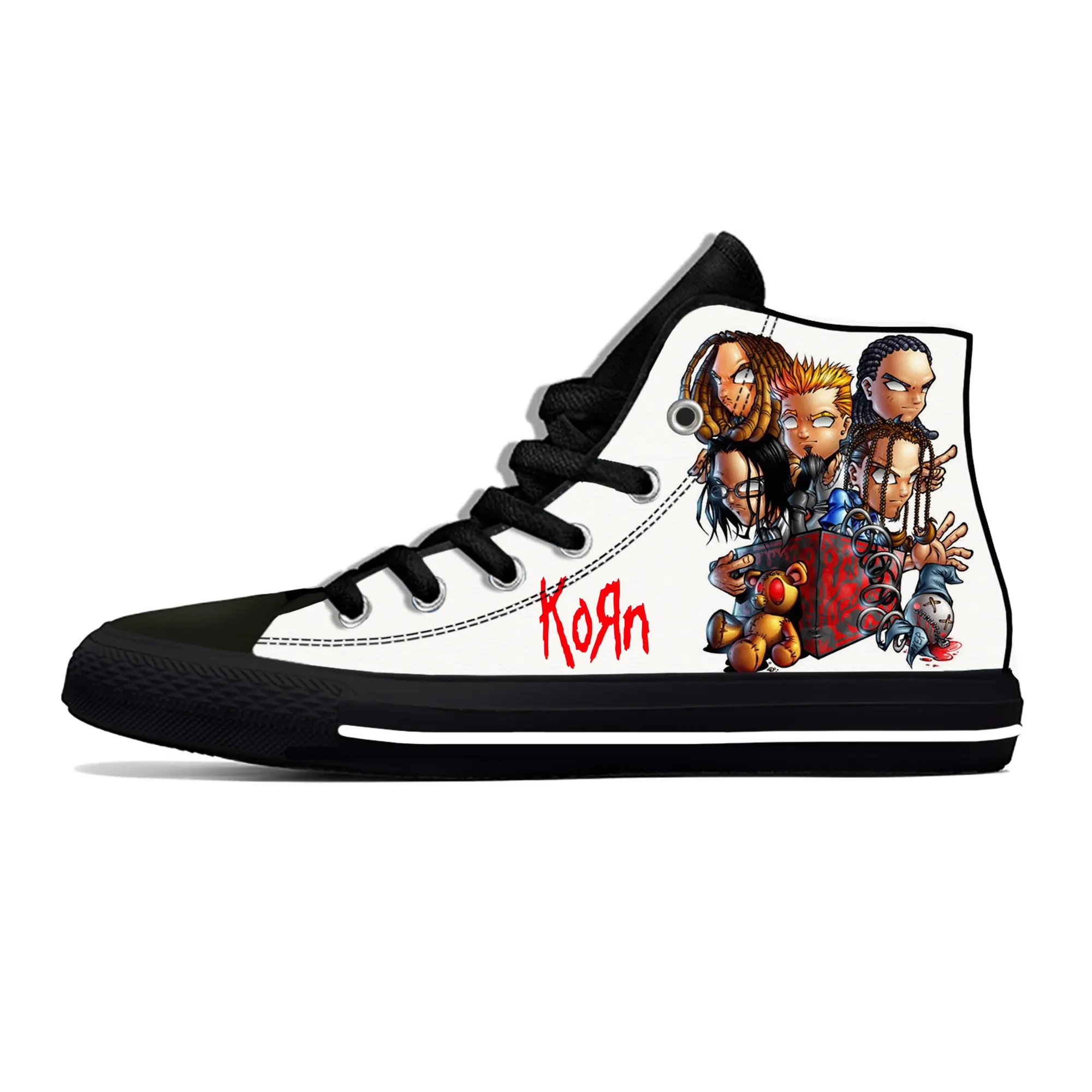 Bulk Korn Rock Band High Top Canvas Sneakers Unisex Breathable Lightweight 3D Printed Casual Vegan Running Shoes From Ddmylucky 43.01 DHgate.Com