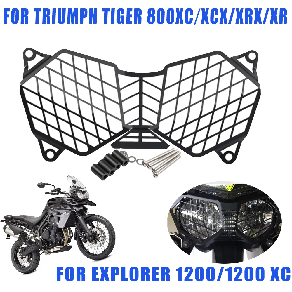 Motorcycle Grill Headlight Guard Cover Orange Lens Head Light Protection For Pan America Adventure Adv 1250 Ra1250 Ra1250s 2021 2023