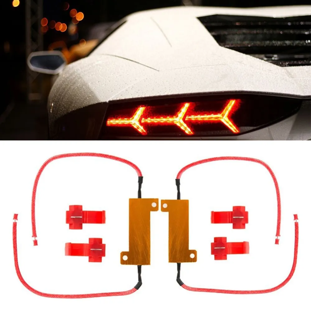 Car Signal Decoder 12V LED Warning Light Canceller Load Resistor Decoder for Car Turn ...
