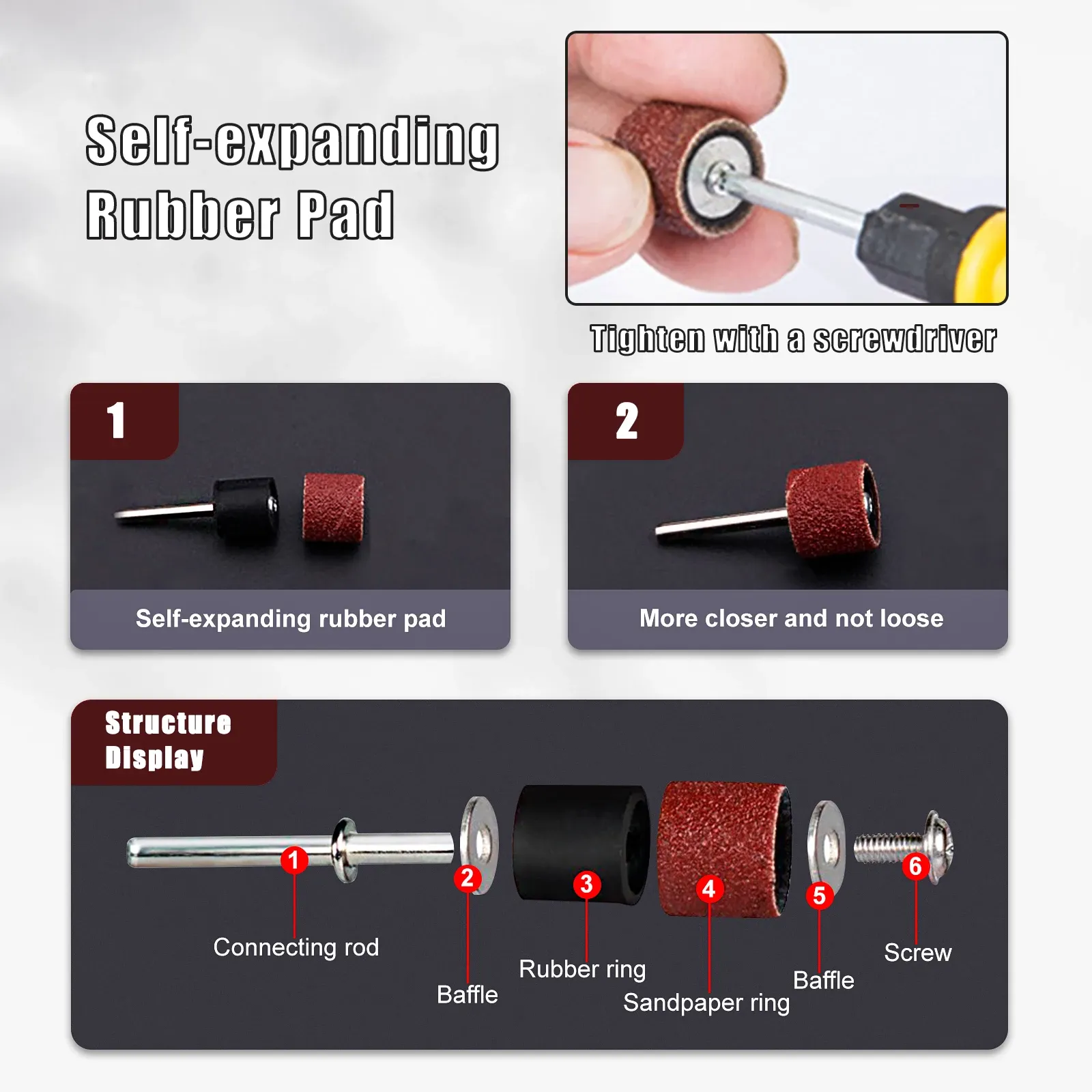 Sourcing Map 100pcs 1/2 Inch Sanding Drum Sleeves - 600 Grit For Rotary Tools & Drum Sanders