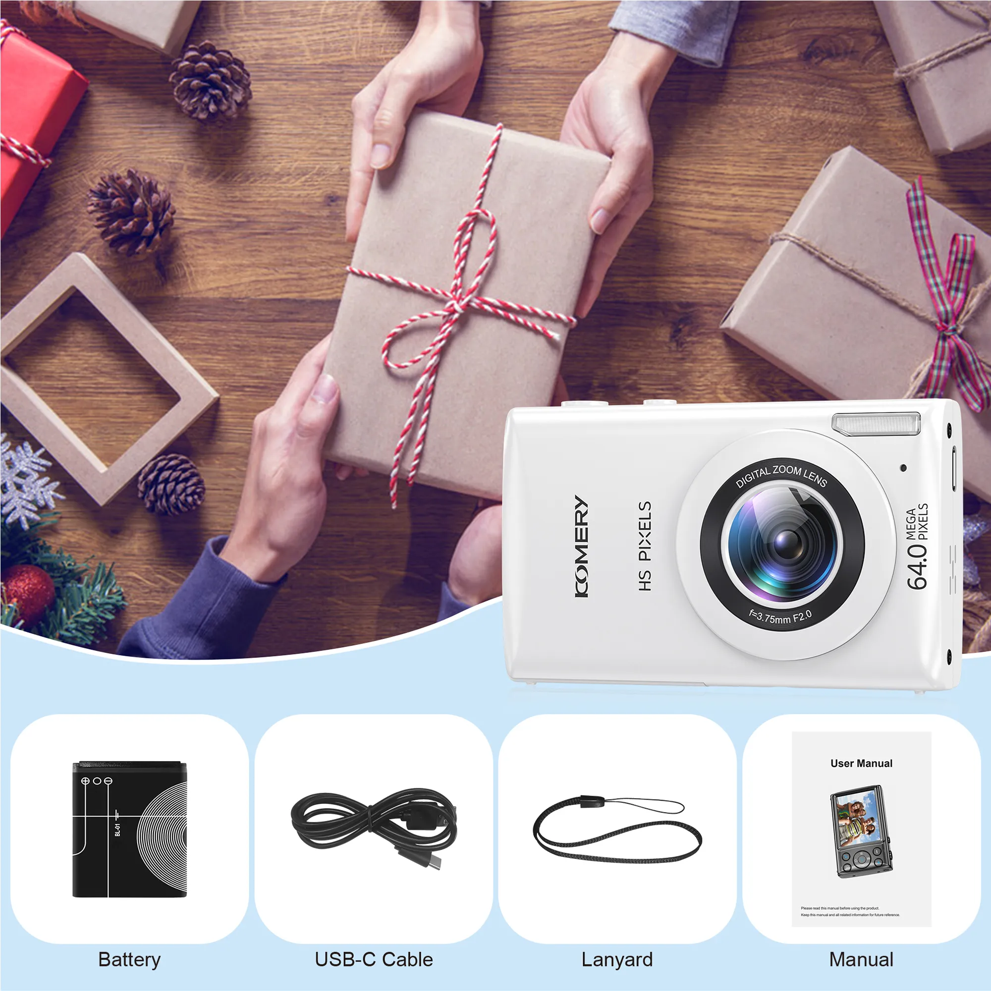 4K HD Digital Camera Children Learn Camera For Children Gift